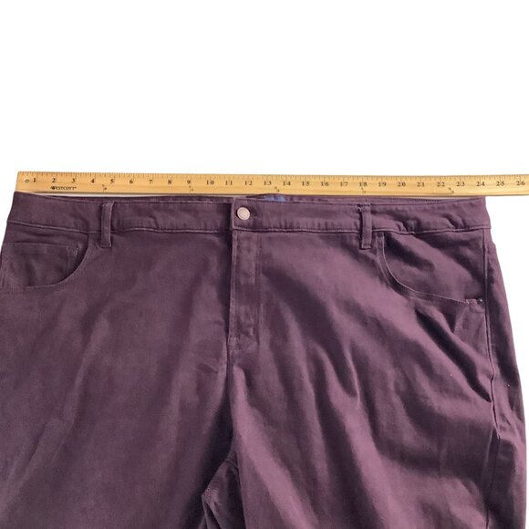 Old Navy Rockstar Mid-Rise Pants Womens Size 28 Plus Reg Purple Stretchy Skinny - Picture 9 of 16